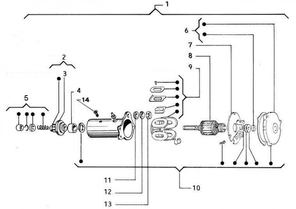 Motor Anlasser - Vespa Vespa 50 50ccm 2T AC - V5N1T