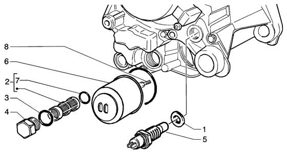 Motor Ölfilter - Piaggio Beverly 200ccm 4T LC 2003- ZAPM2820000001001