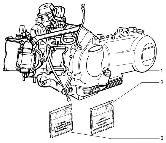 Motor Motor - Vespa GT 125ccm 4T LC 2004- ZAPM3110000001001