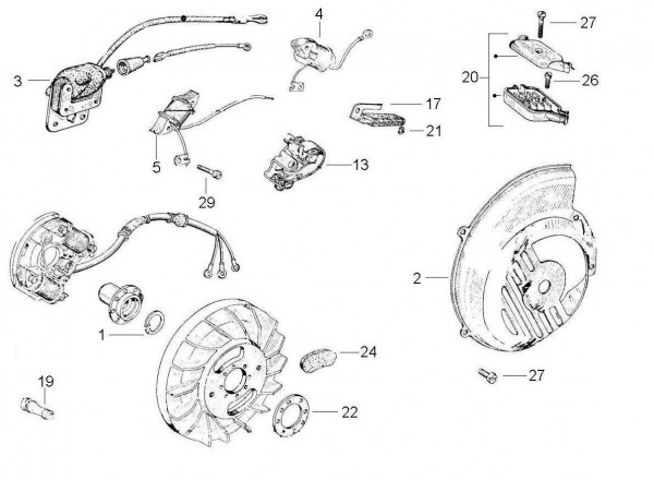 Elektrische Anlage elektrische Anlage - Vespa Vespa 90 90ccm 2T AC 1965- V9SS1