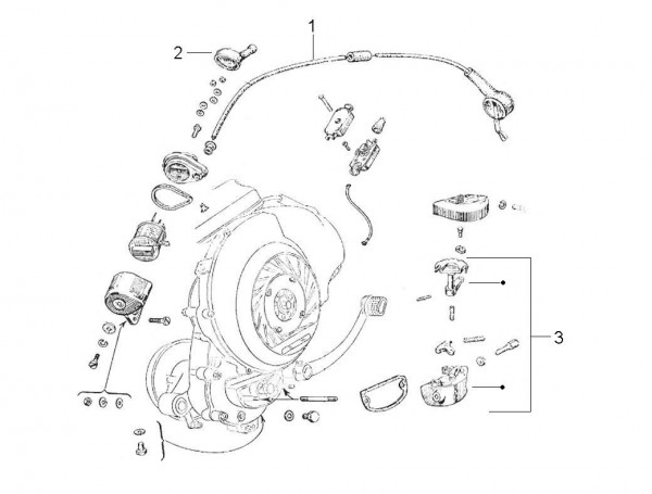 Elektrische Anlage elektrische Anlage - Vespa Vespa 150 150ccm 2T AC 1963-1966 VBB2T