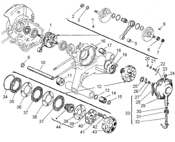Motor Kurbelwelle - Vespa Vespa 125 125ccm 2T AC 1960- VNB1T
