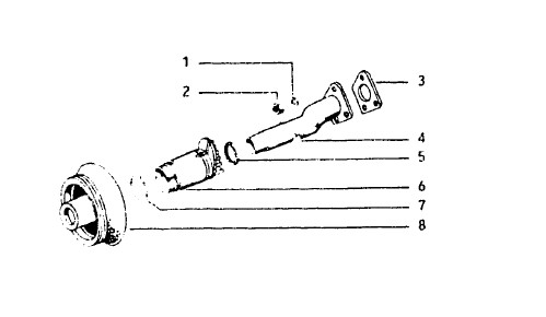 Motor Ansaugstutzen - Vespa PK XL 50ccm 2T AC 1988- V5X3T 3000001