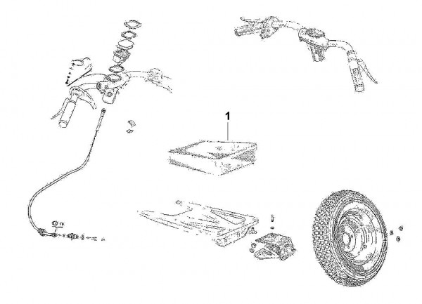 Fahrgestell Ersatzrad - Vespa Vespa 125 125ccm 2T AC 1948-1950 V1T