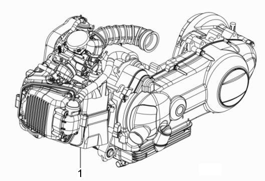 Motor Motor - Piaggio TPH 125ccm 4T 2V AC 2010- LBMM70100