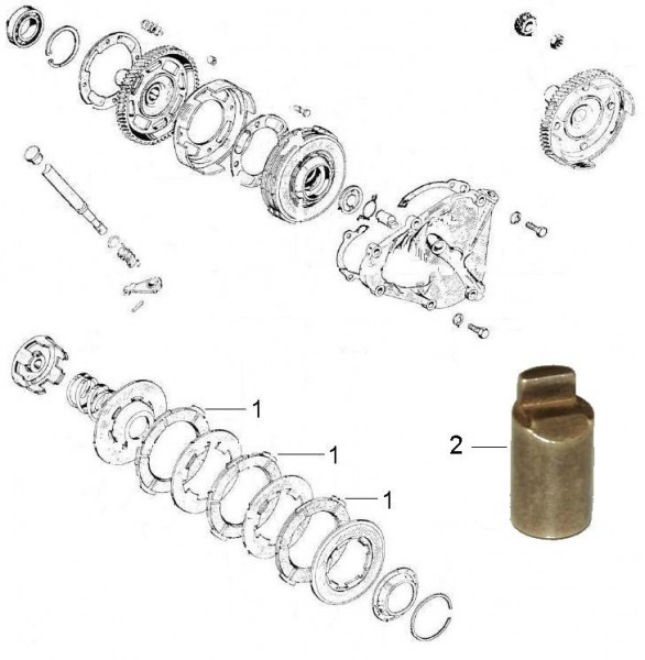 Motor Kupplung - Vespa Vespa 90 Racer 90ccm 2T AC 1971-1973 V9SS2T