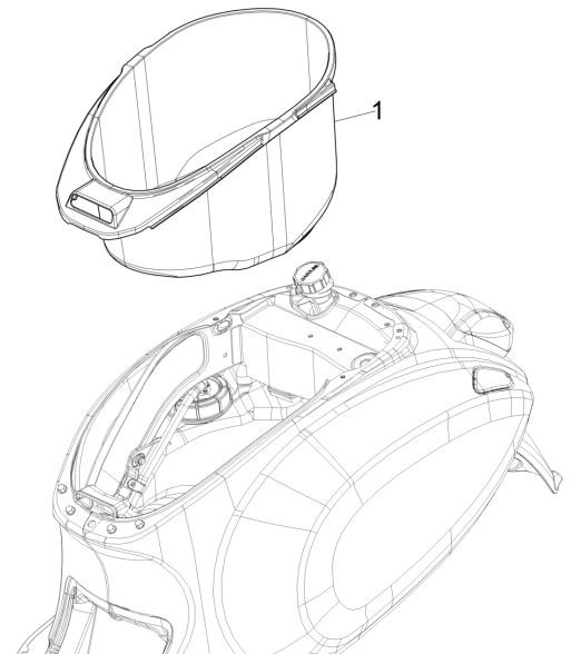 Fahrgestell Helmfach - Vespa Sprint 50ccm 4T 3V AC 2017- ZAPCA0101