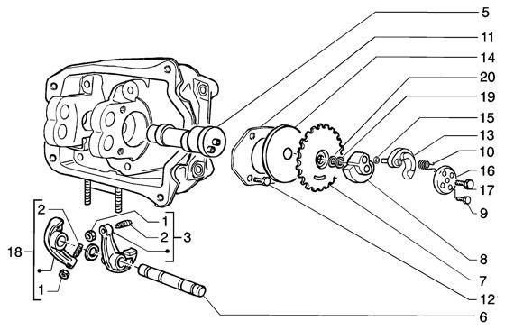 Motor Schwinghebelhalterung - Piaggio Beverly 200ccm 4T LC 2004- ZAPM2820000001001