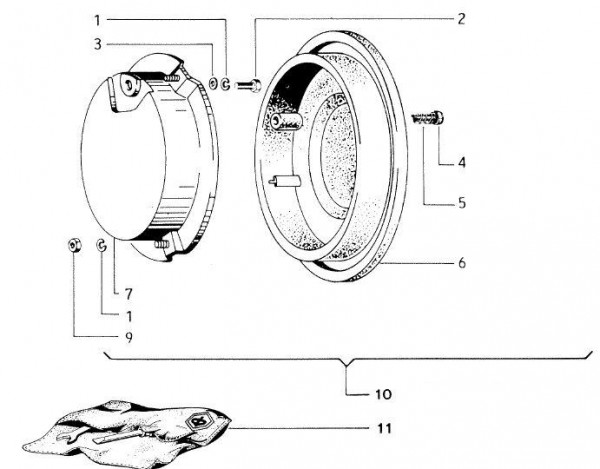 Radaufhängung Bordwerkzeug - Vespa Vespa 50 50ccm 2T AC - V5N1T
