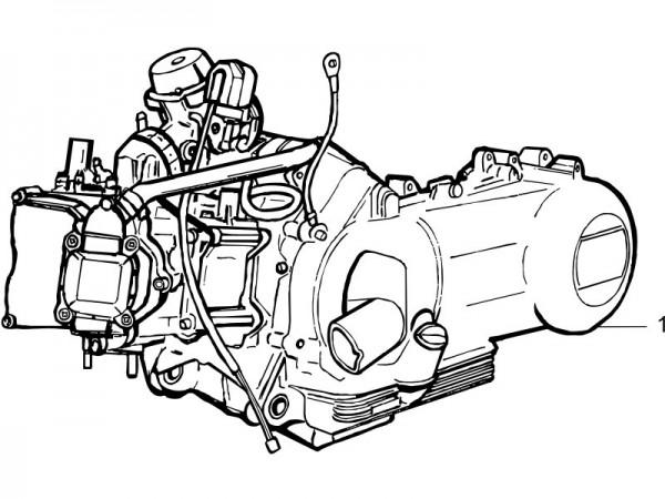 Motor Motor - Vespa LX 125ccm 4T AC 2006- ZAPM44100