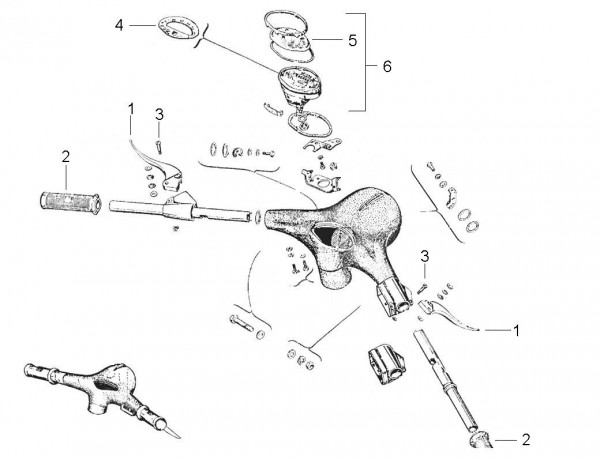 Lenker Lenker - Vespa Vespa 150 150ccm 2T AC 1963-1966 VBB2T