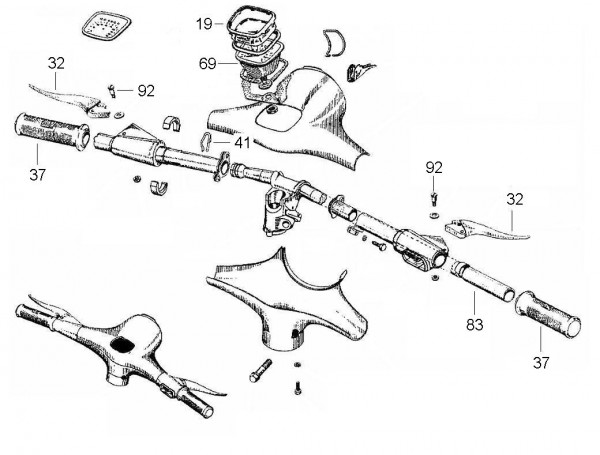 Lenker Lenker - Vespa Vespa 125 125ccm 2T AC 1961-1962 VNB3T