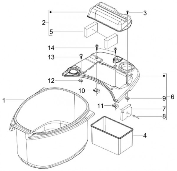 Fahrgestell Helmfach - Vespa S 50ccm 2T AC 2007- ZAPC38402