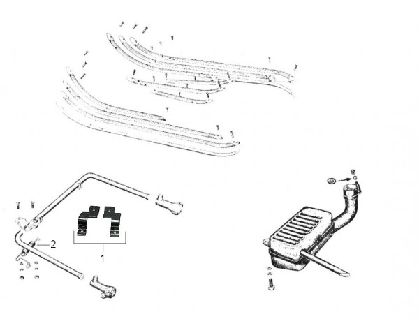 Fahrgestell Hauptständer - Vespa Vespa 125 U 125ccm 2T AC - VU1T