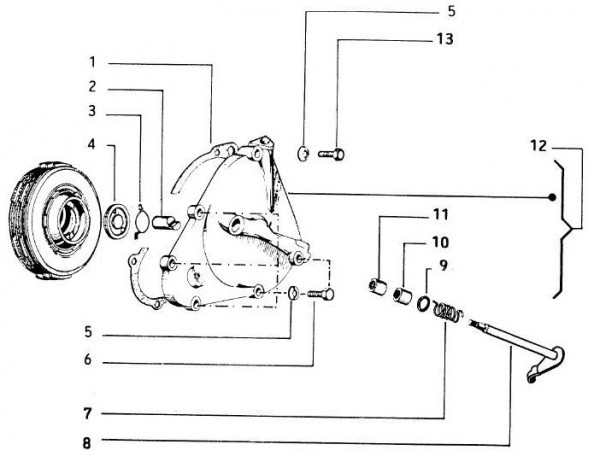 Motor Kupplungsdeckel - Vespa Vespa 50 50ccm 2T AC - V5N1T