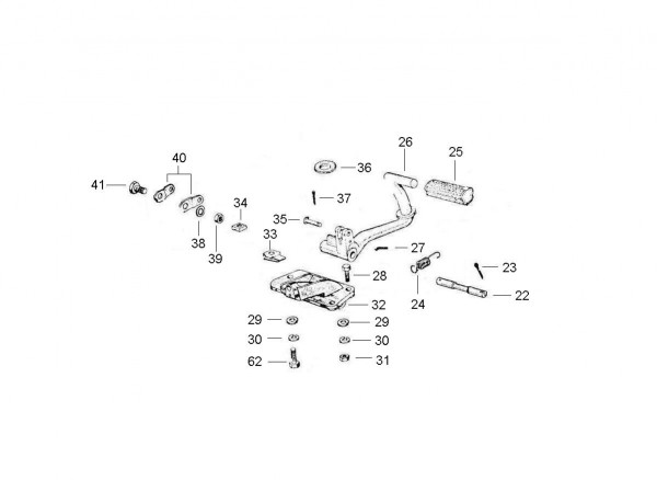 Bowdenzüge Fußbremspedal - Vespa Vespa 50 50ccm 2T AC 1963- V5A1T